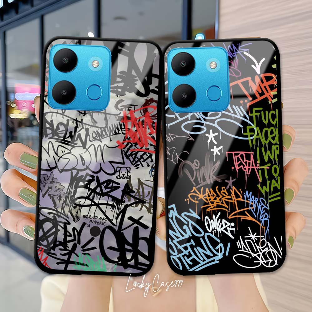 LS787 Softcase Kilau Infinix Smart 7 Smart 6 Ram 2 Ram 3 Smart 5 Softcase Kaca Akrilik Infinix Smart