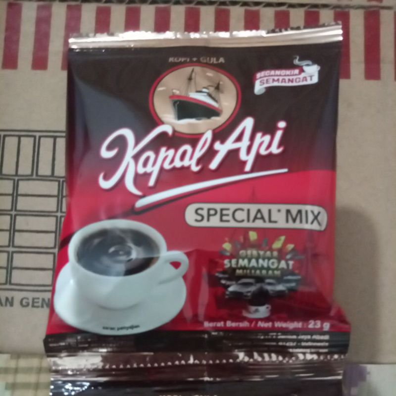 

Kapal api special mix sachet renceng 10 bks 23 gr