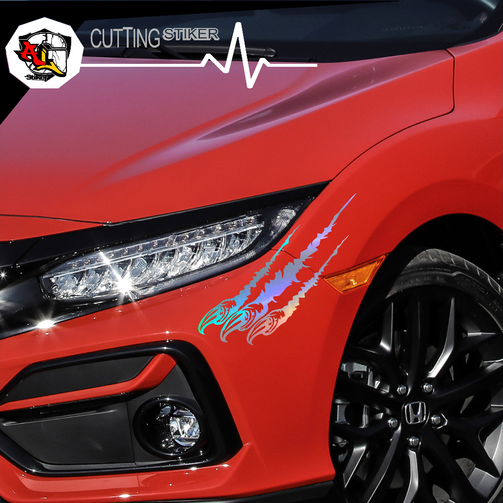 STICKER CUTTING/SC.338/STIKER CAKAR/STIKER 3D/STIKER 3D CAKAR/STIKER CAKAR KUKU/STIKER BEKAS CAKAR H