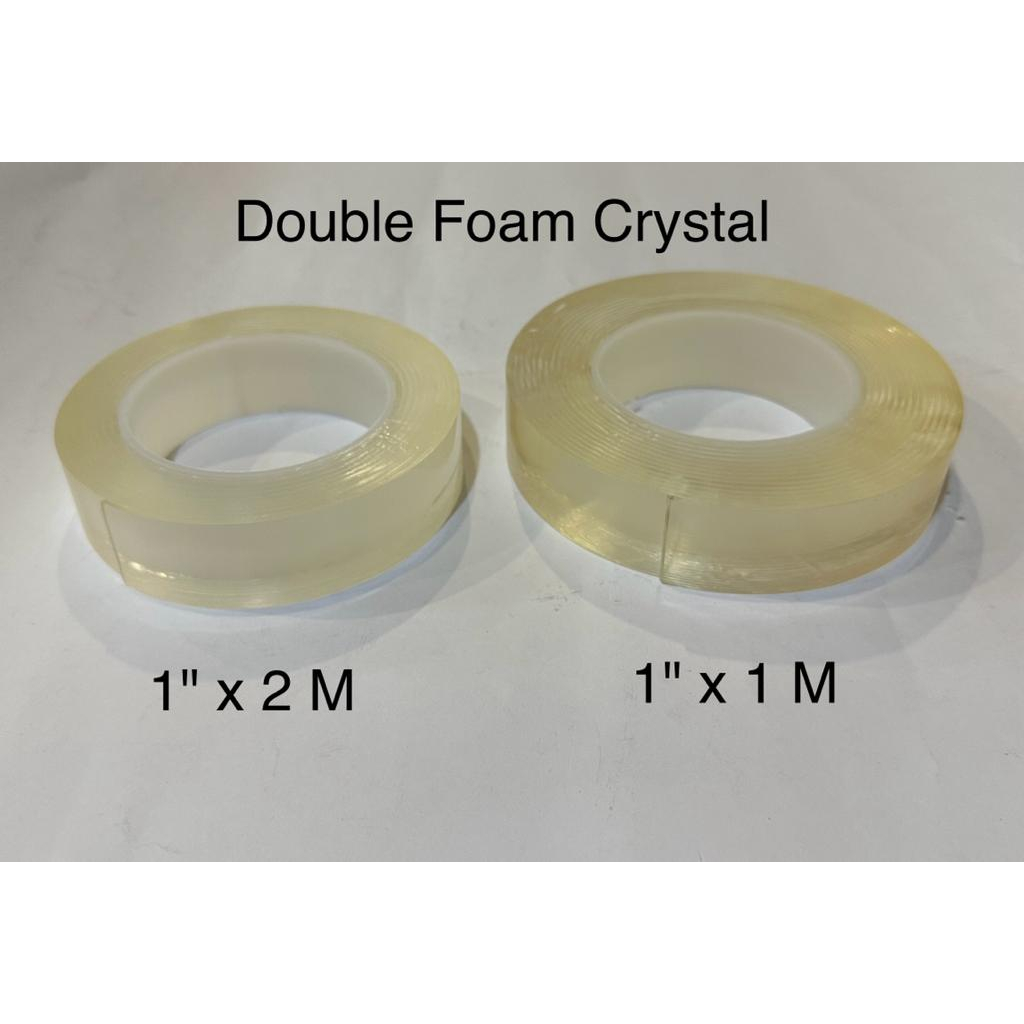 

Double Foam Crystal / Isolasi Bolak balik Cristal Bening transparan