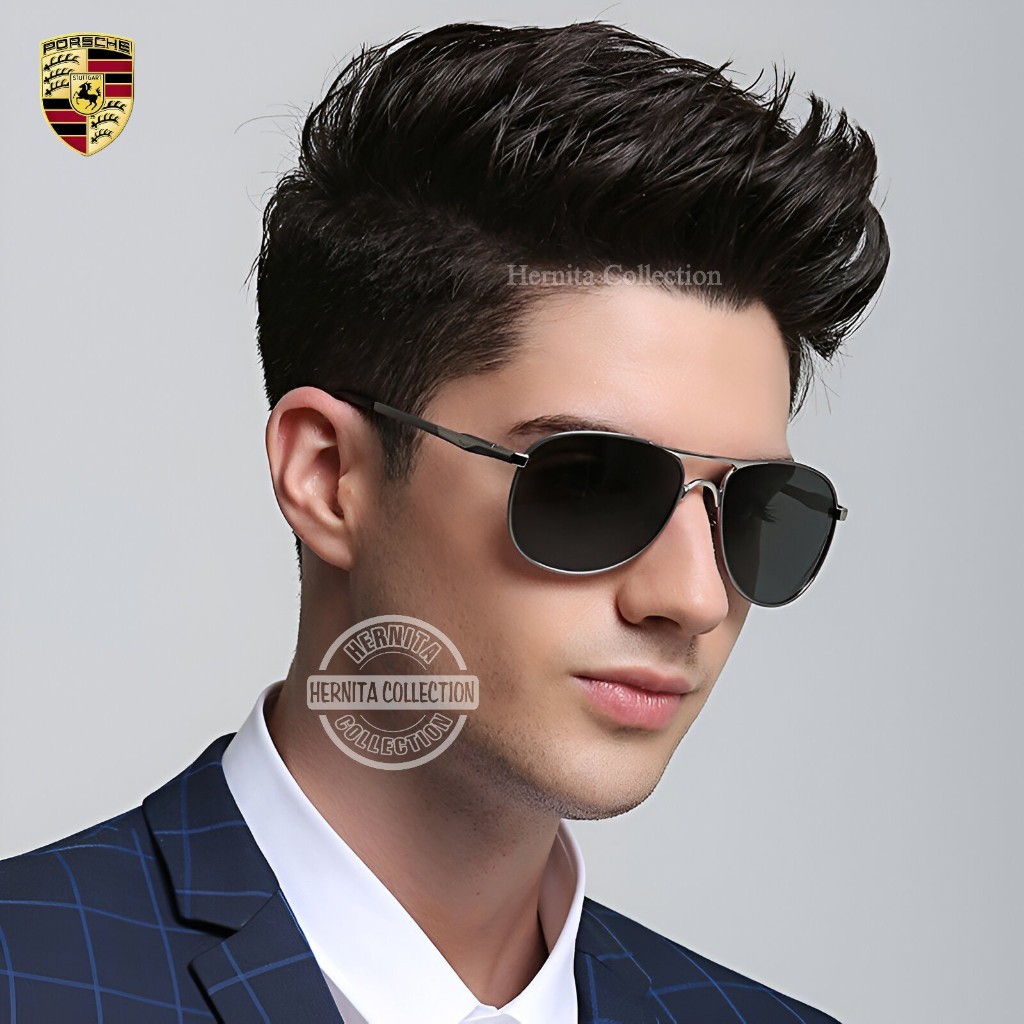 BEST SELLER SALE  Kacamata Polarized PORSCHE DESIGN HCKMX-887681 +  Box & Lap Lensa