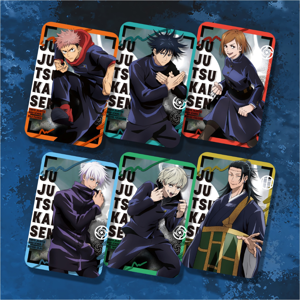 Koleksi Photocard Anime Jujutsu Kaisen A - Itadori Fushiguro Kugisaki Gojo Sukuna Inumaki Maki Nanam