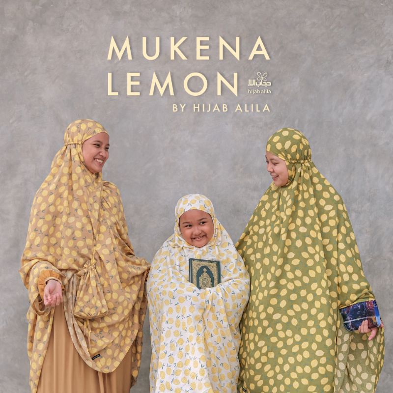 MUKENA LEMONA (Dewasa) | Mukena Hijab Alila