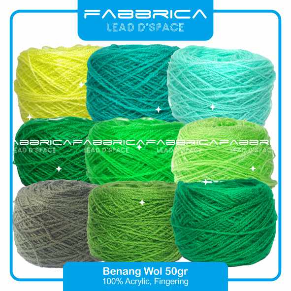 Fabbrica - Benang Rajut Wool Vonel Wol 50gr Siet Yarn Untuk Merajut Sulam Kristik Tufting Karpet Tas