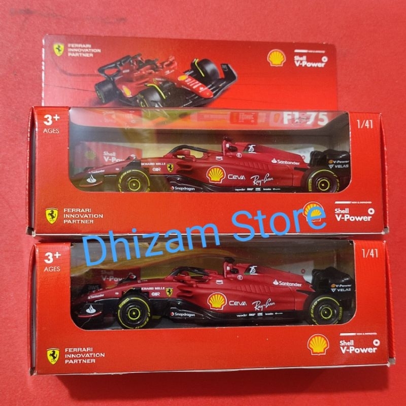 (SALE) Ferrari F1-75 Diecast Shell Burago