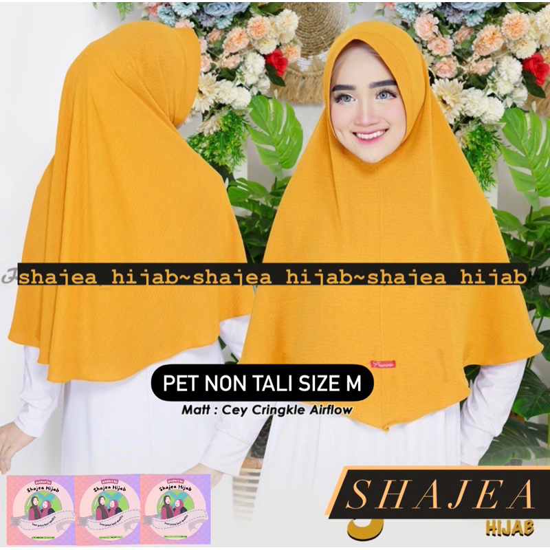 PET ANTEM NON TALI CRINKLE | BERGO OVAL CRINKLE SIZE M | JILBAB SEKOLAH