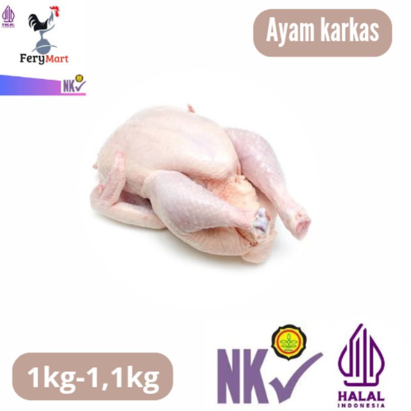 

Ayam Karkas broiler 1.1-1.2 kg Ayam Karkas Frozen Segar