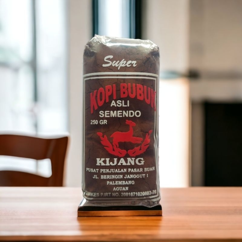 

KOPI BUBUK SEMENDO SUMSEL PALEMBANG CAP KIJANG 250GR