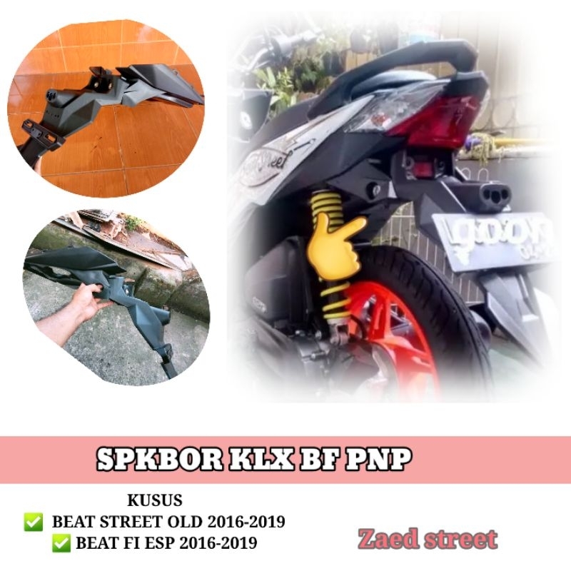 SPAKBOR BELAKANG KLX BF PNP BEAT STREET,Beat esp