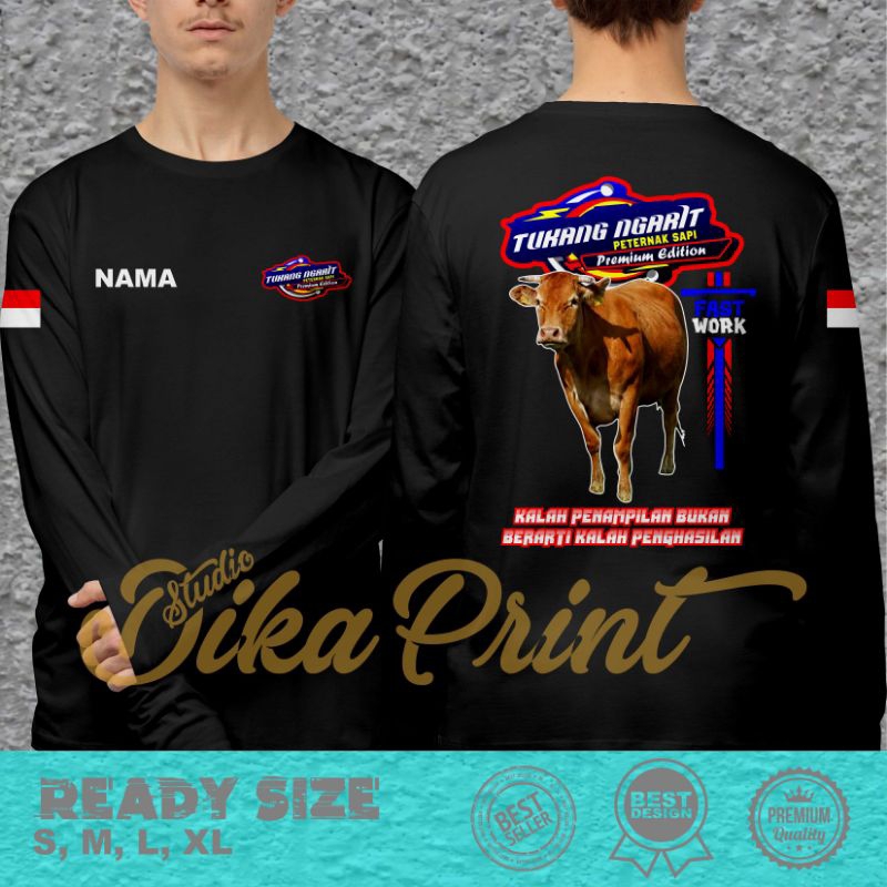 Kaos Peternak Sapi Tukang Ngarit