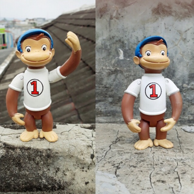 CURIOUS GEORGE FIGURE BASEBALL