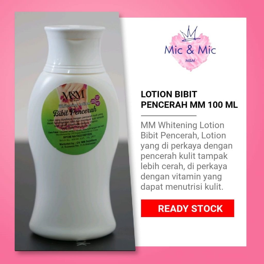Lotion Bibit Pencerah MM 100 Ml | Rumah Kosmetik Grosir