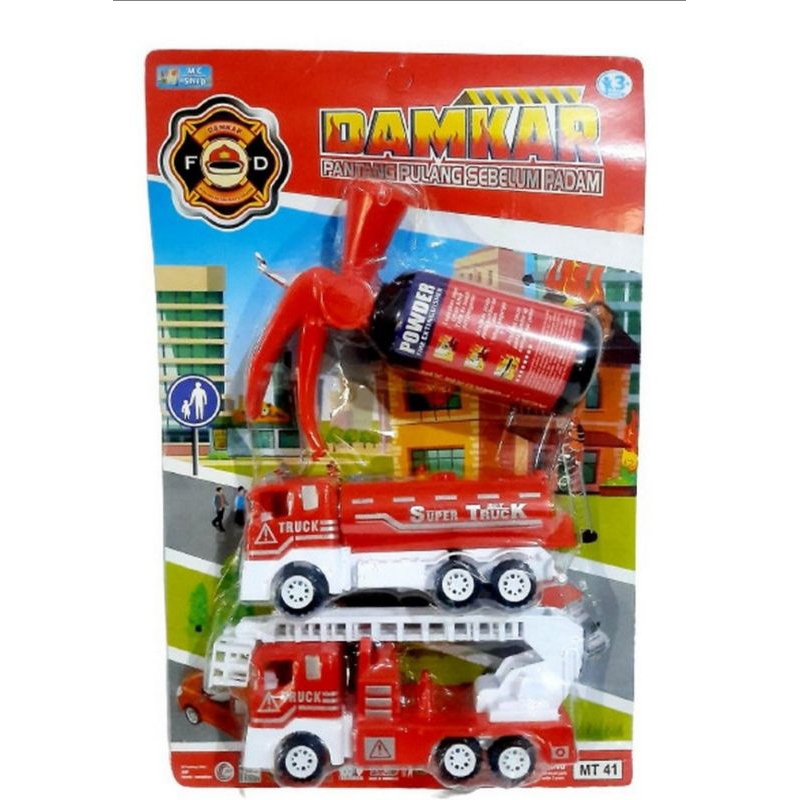 Mainan Anak Laki-laki Truk Set Konstruksi / Mainan Truk Damkar Mt 41 / Mainan Truk Konstruksi Mt 40 