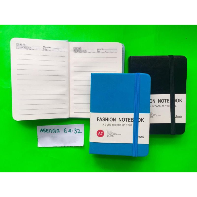 

AGENDA 64-32 / NOTEBOOK A6 + KARET/ MEMO GARIS