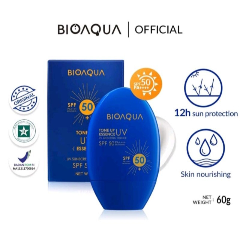 BIOAQUA UV Sunscreen Essence SPF 50 PA++ ++ Brightening | Tone Up 60g | Sunscreen Gel 50g | Sunblock