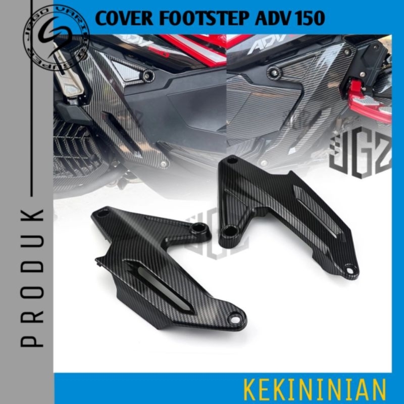 Cover Footstep ADV 150 Zoro | Cover Tutup Pijakan Kaki ADV 150 Carbon Zoro