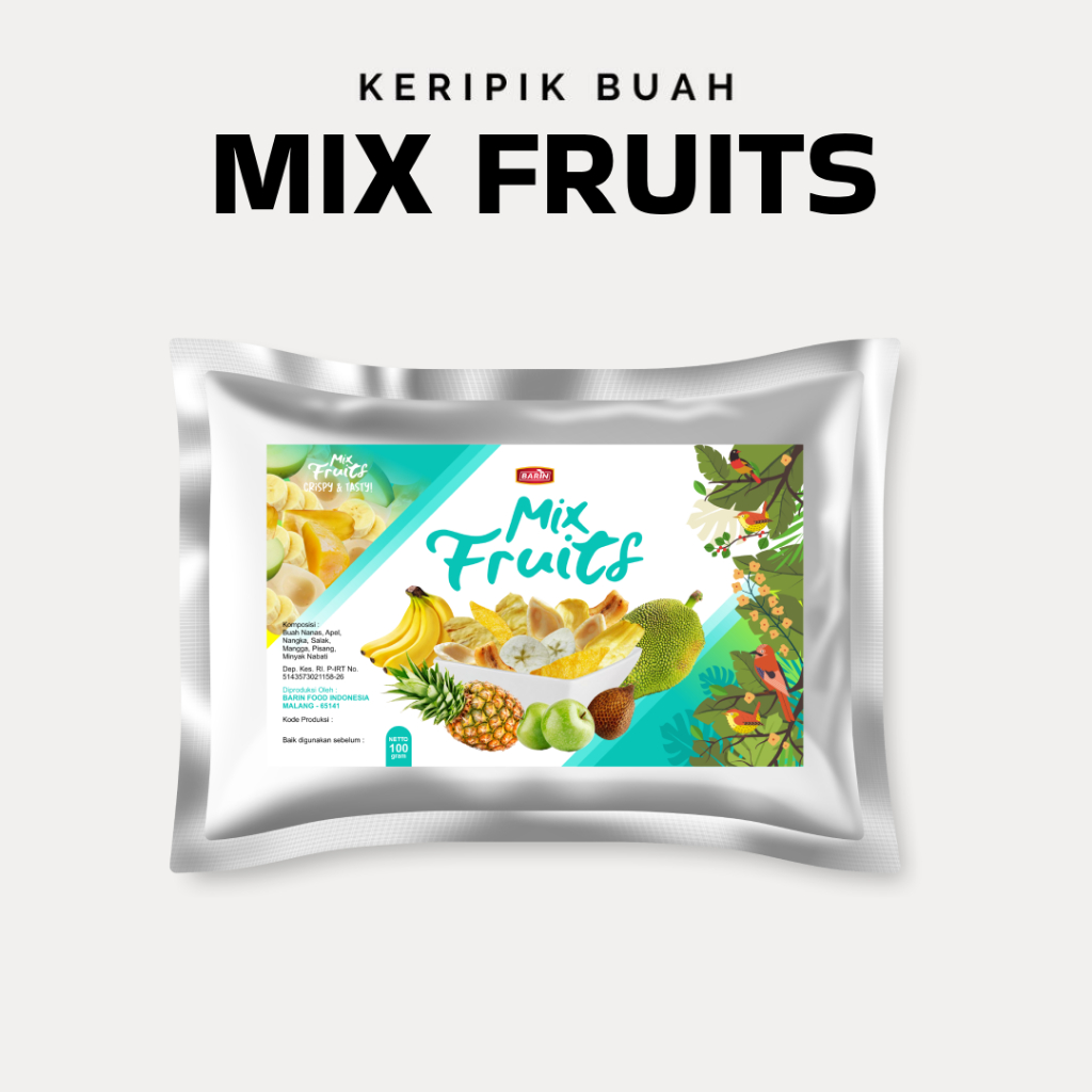 

Keripik Buah Mix Fruits Mix Buah Kripik Mix Buah Fruit 100 Gram Barin