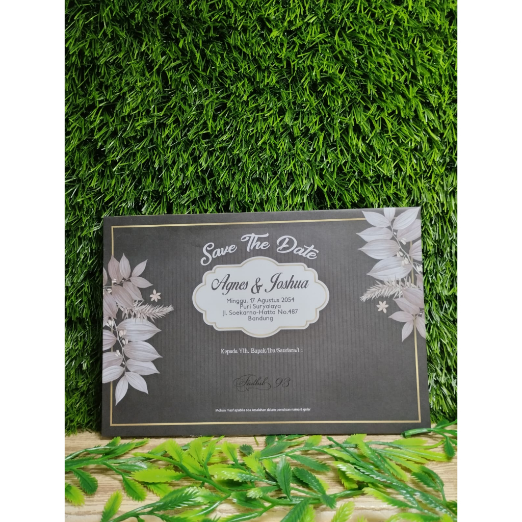 Blangko Undangan Pernikahan Fadhil 93 Murah