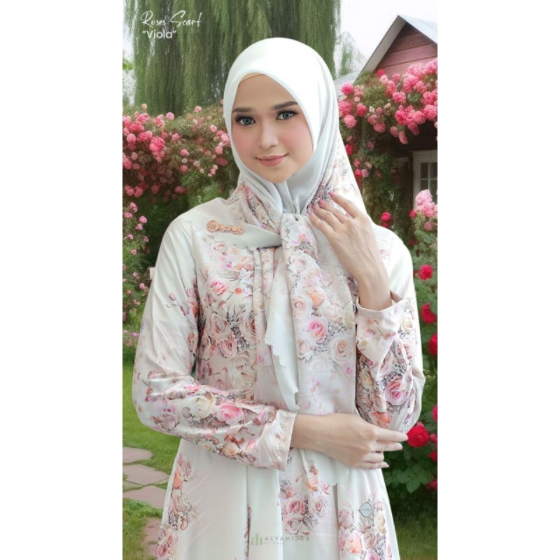 ROSES SCARF BY ALYA HIJAB BY NAJA, SCARF ALYA HIJAB