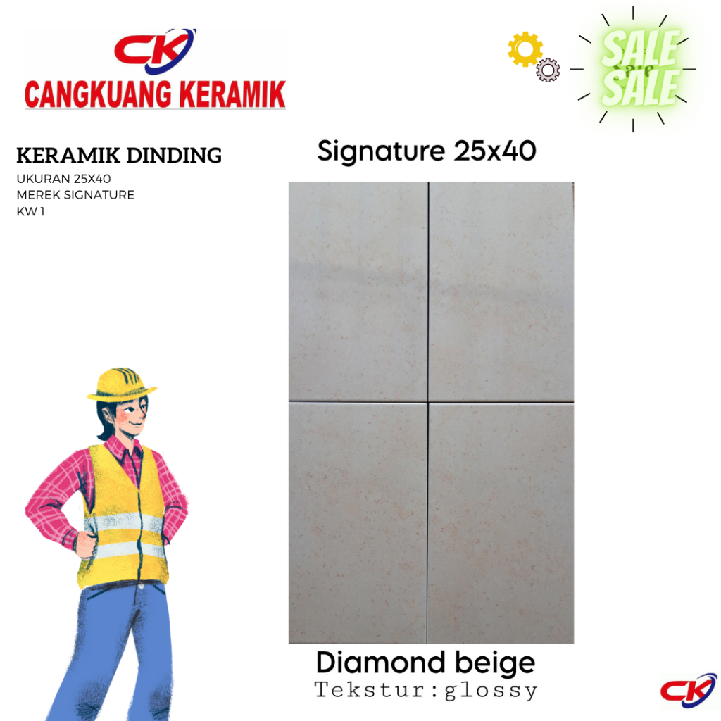 KERAMIK DINDING SIGNATURE 25X40 DIAMOND