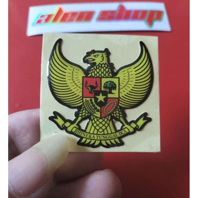 EMBLEM GARUDA STIKER TIMBUL 3D