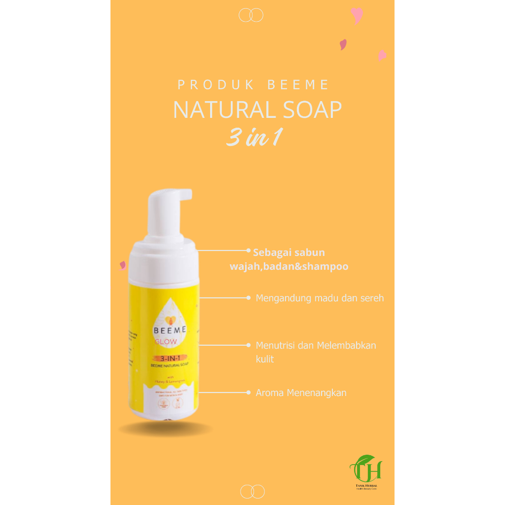 BEEME NATURAL SOAP 3 in 1