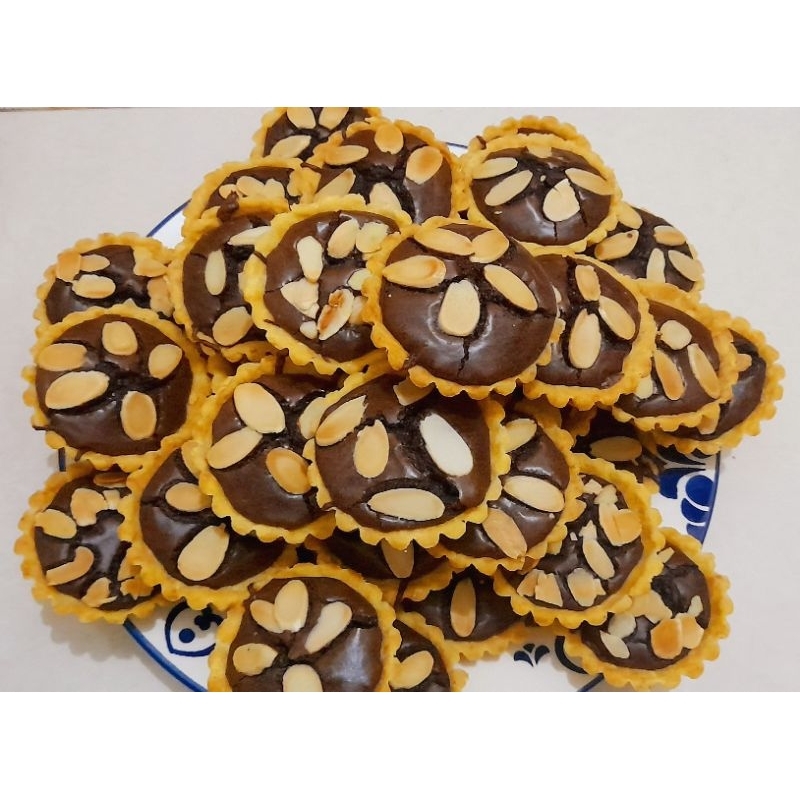 

Pie Brownies Topping Almond/Fudgy Brownies Panggang Isi 20