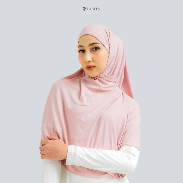 TUBITA - Havva Pashmina Dusty Hijab Instant Jilbab Wanita Polos