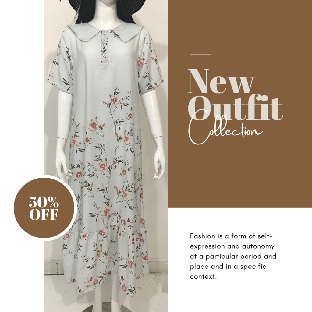 ALL SIZE DASTER MODEL ROSE BELLE T. PENDEK MURAH