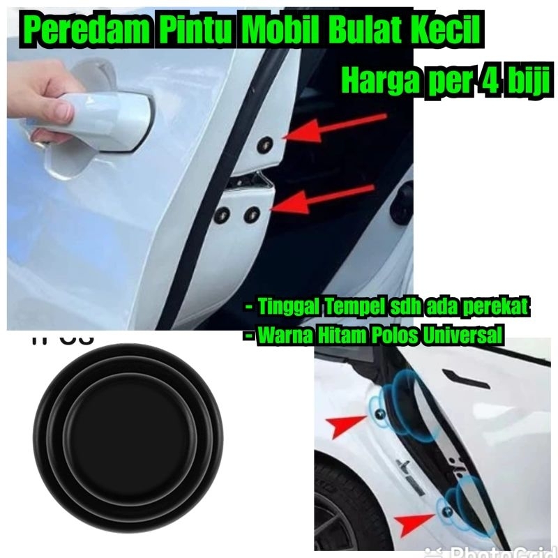 4 pcs Peredam pintu mobil bulat Peredam suara pintu mobil peredam suara pintu mobil kap dll