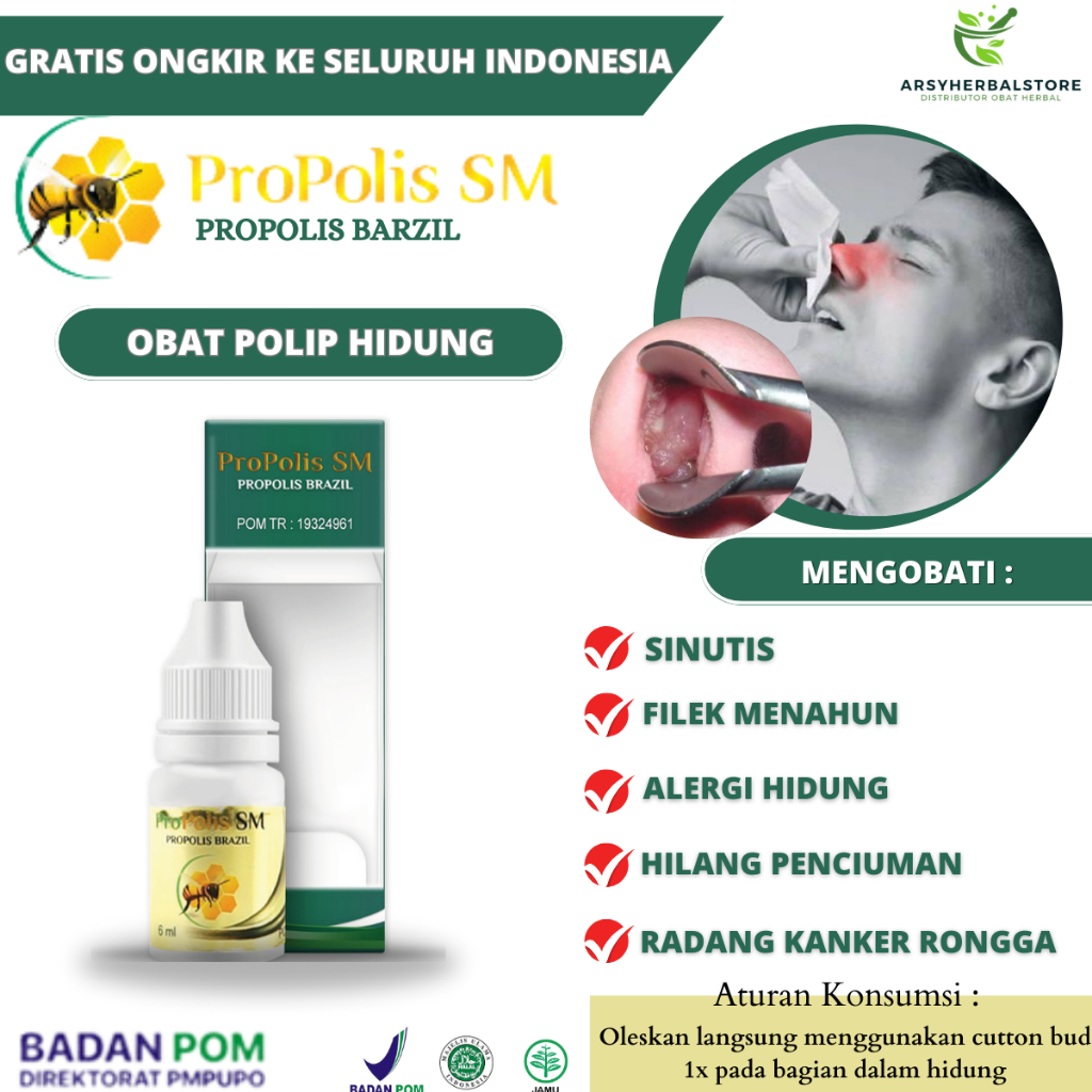 Obat Polip Hidung Benjolan Di Dalam Hidung Bau Busuk Alergi Hidung Gatal Sinutis Hidung Tersumbat Fi