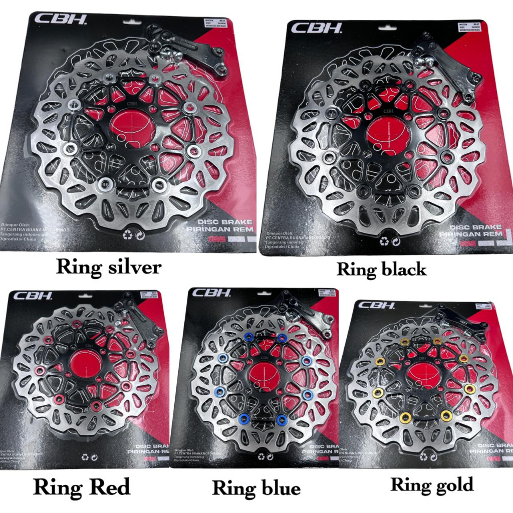 Discbrake Cakram Depan Piringan Beat Vario Lubang 4 260mm Plus Free Breket CBH Original PNP