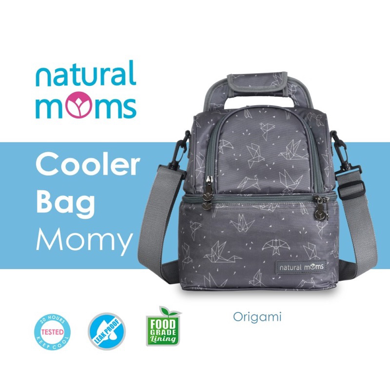 Natural Moms Cooler Bag ASI - Gratis Ice Grl Pack Tas Penyimpanan ASI