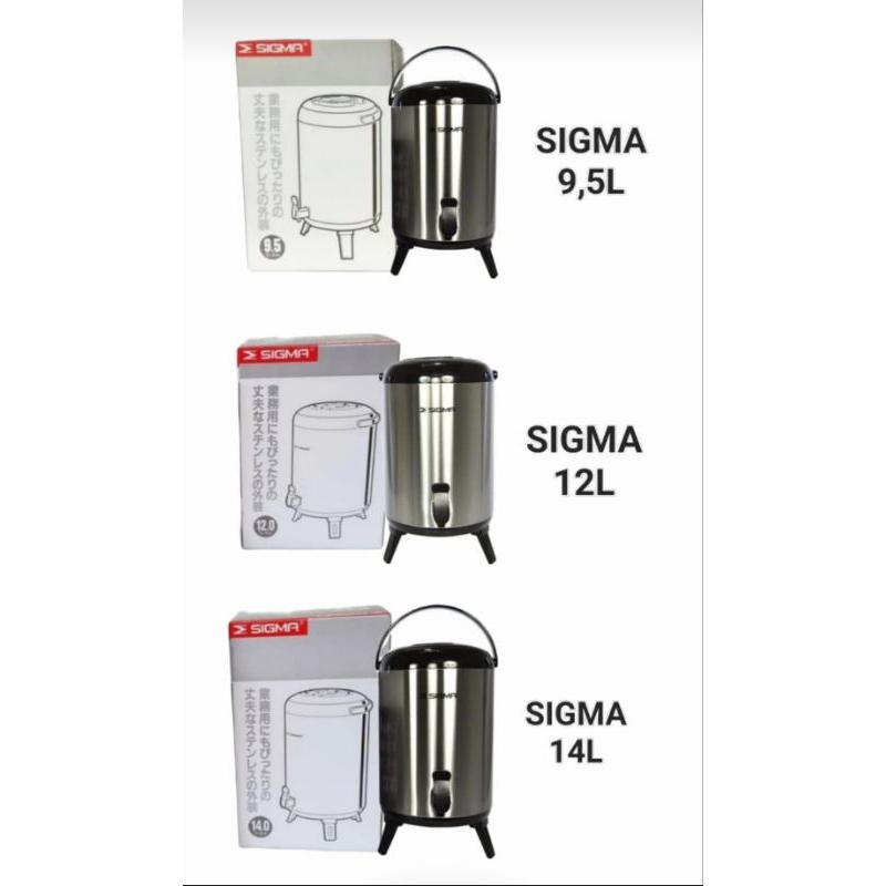 Dispenser termos water jug air panas / dingin sigma 9.5  Liter