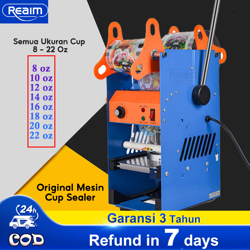 Reaim Mesin Cup Sealer / Mesin Press Gelas Plastik / Bisa Sealing Machine / Advance Sealing Machine 