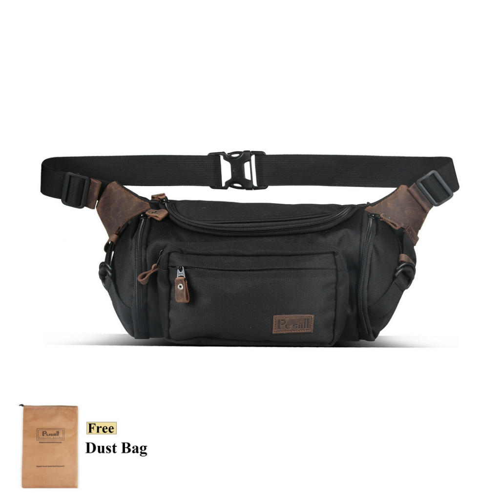Waistbag Pria Kulit Asli Tas Pinggang Pusiill Original