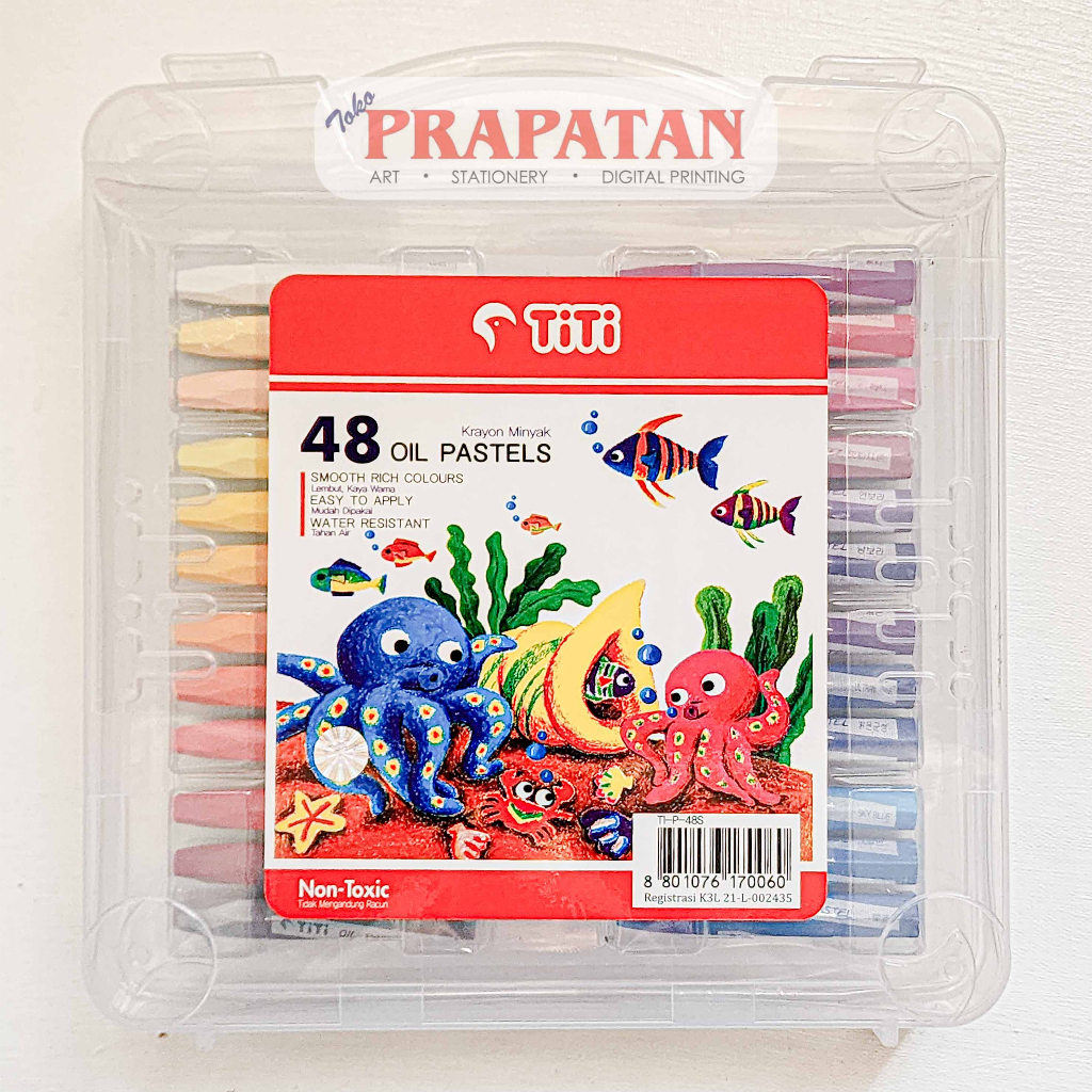 

Titi Oil Pastel 48c TI-P-48S | Crayon Minyak