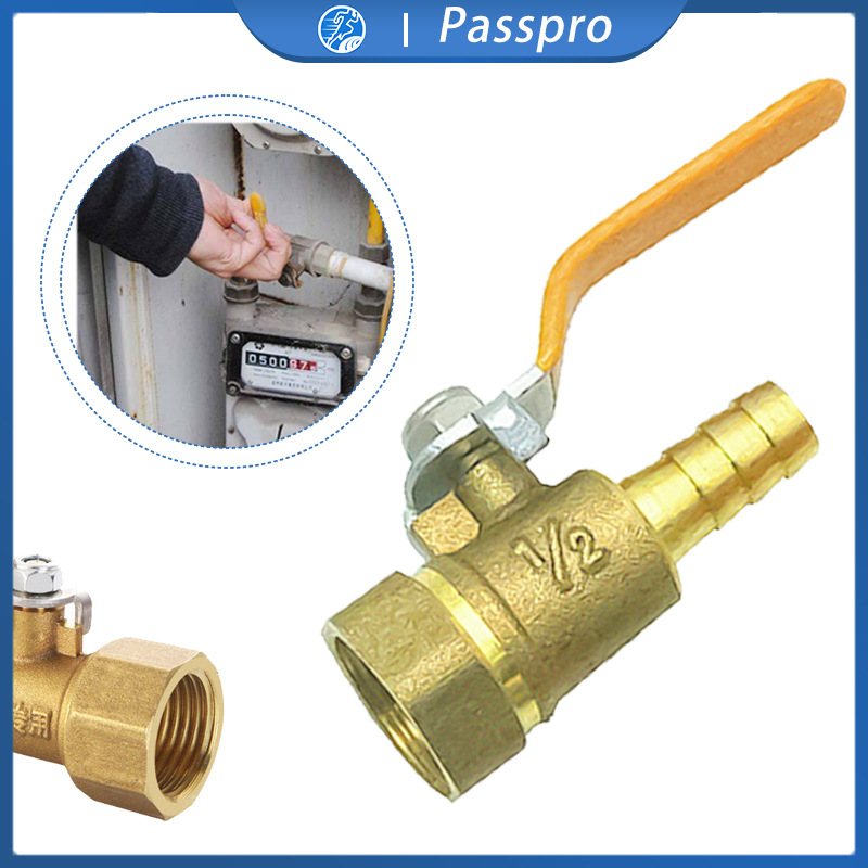 Stop Valve Kran Gas 1/2" Inch Keran Gas Bahan Kuningan