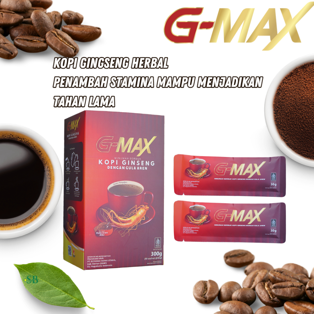 

KOPI STAMINA G-MAX COFFE REMPAH GINGSENG PENAMBAH STAMINA TAHAN LAMA G MAX