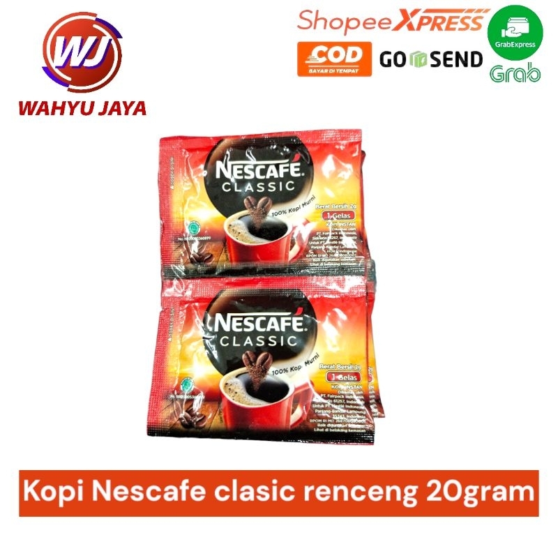 

nesacafe clasic renceng /10pcs 20gram