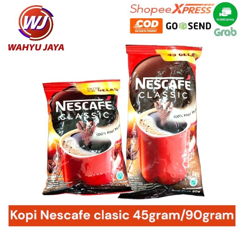 

kopi Nescafe clasic 45gram/90gram