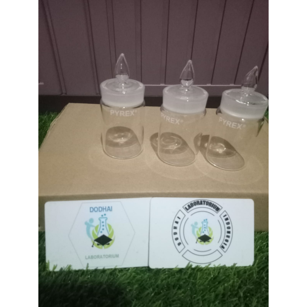 Weighing bottle / Weigh bottle / botol timbang / botol timbang kaca laboratorium 40 x 60 pyrex