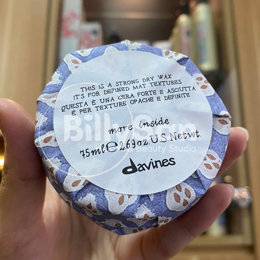 

Davines Strong Dry Wax 75ml, rambut Matte Styling, Strong Hold