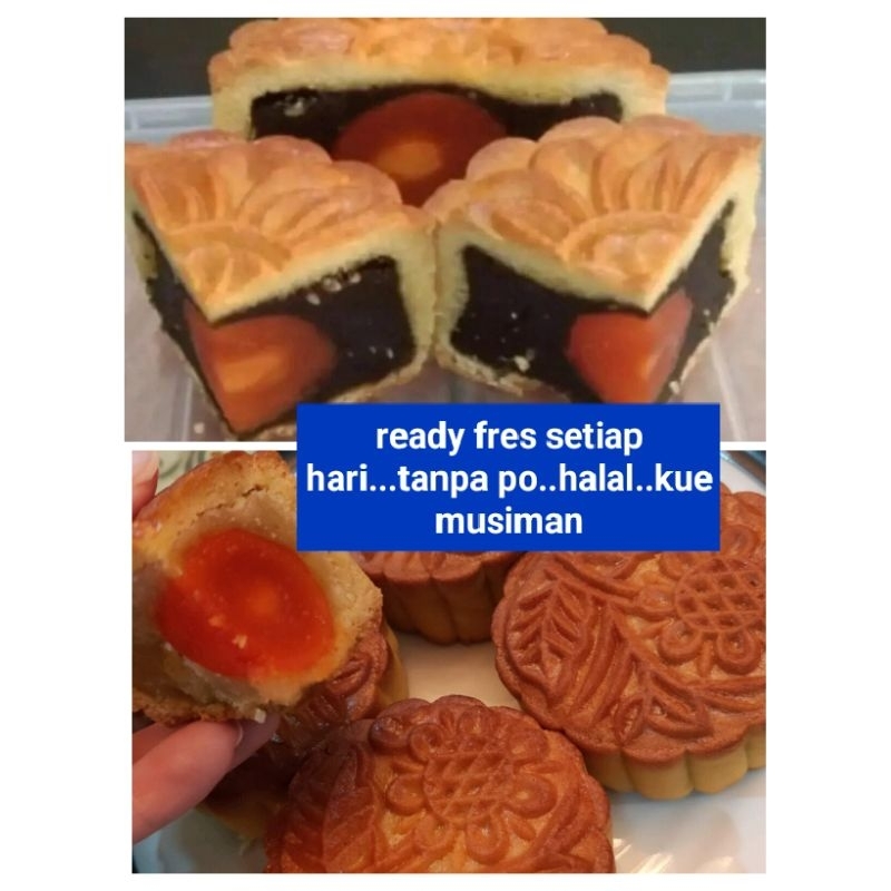 

MOONCAKE/KUE BULAN/ TELUR/LIANFAT /box isi 4pc halal