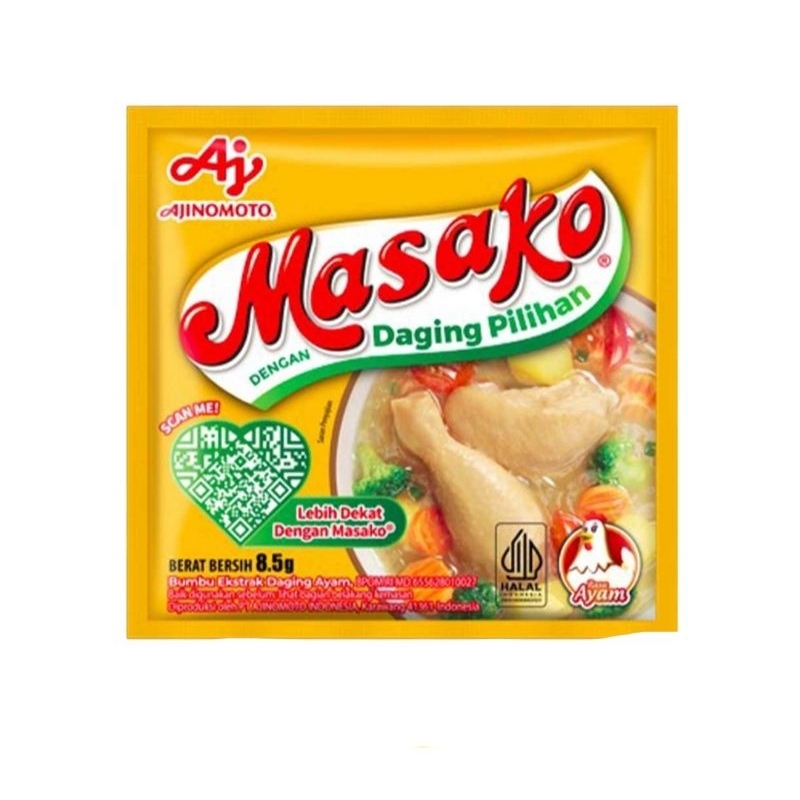 

Ajinomoto Penyedap Rasa Masako Ayam 10X8.5G