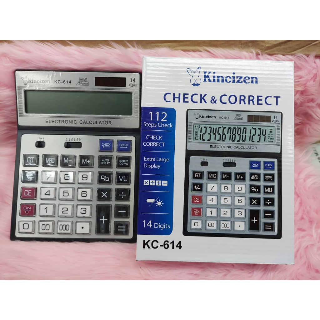 

Kalkulator KINCIZEN KC- 614 / Kalkulator KINCIZEN KC-614 Tombol Besar Mika 14 DIGIT