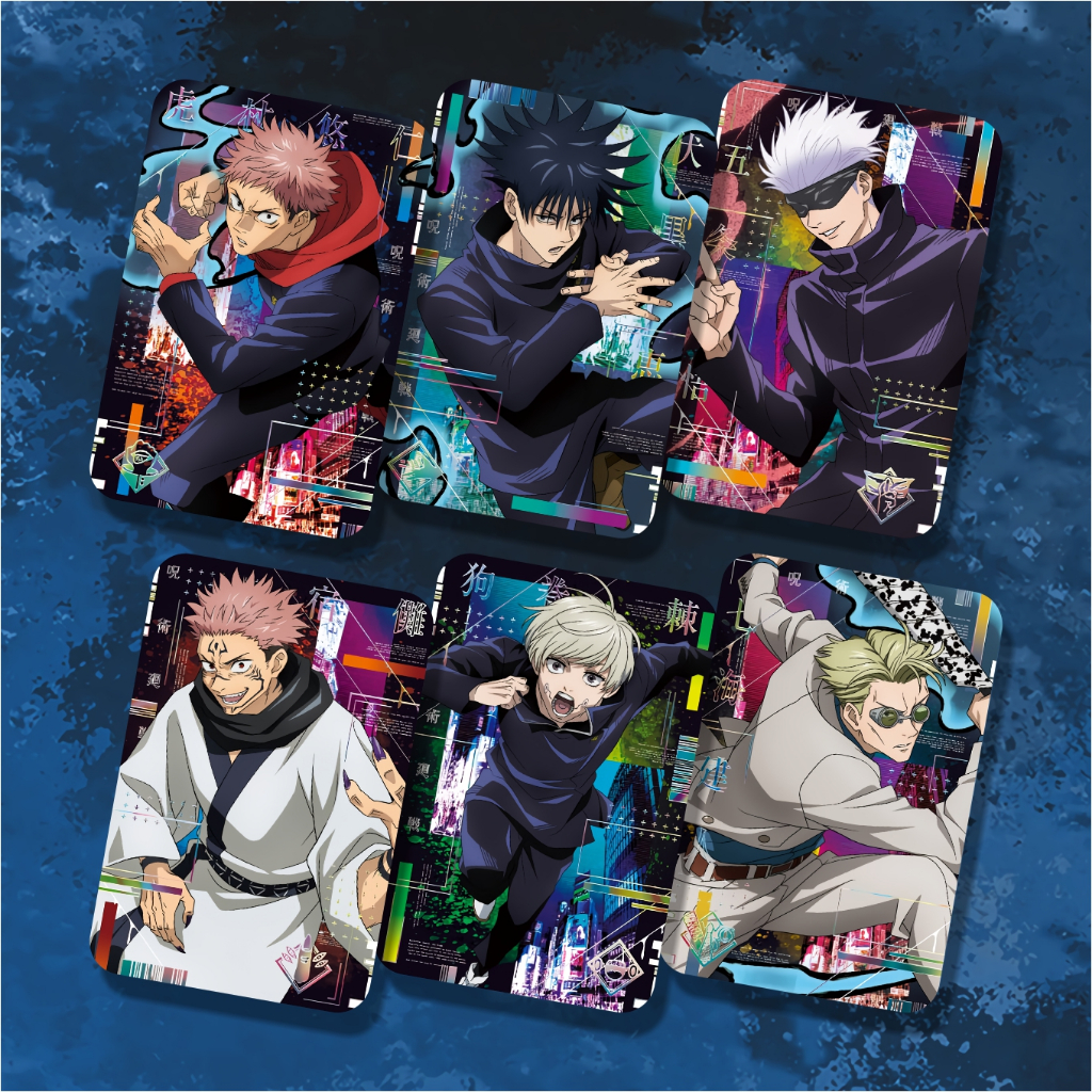 Koleksi Photocard Anime Jujutsu Kaisen H - Itadori Fushiguro Kugisaki Gojo Sukuna Inumaki Maki Nanam