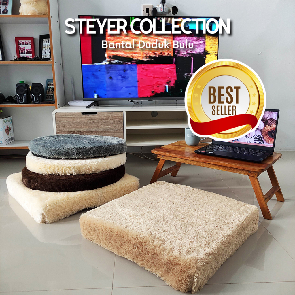 Steyer - Alas Duduk Lesehan SUPER EMPUK Bantal Duduk 50x50 5cm 8cm