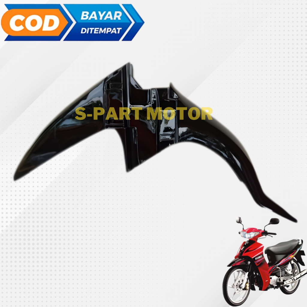 spakbor depan motor yamaha jupiter z lama tahun 2003 2004 2005 warna hitam