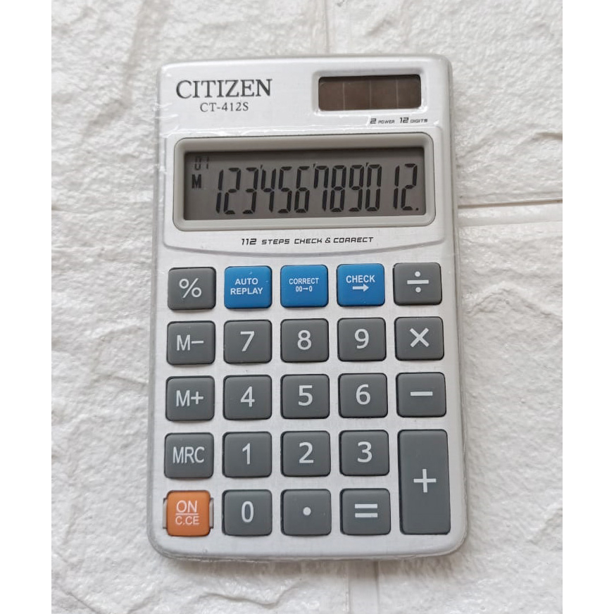 

Kalkulator CT 412 S - Kalkulator 12 Digit - Check and Correct - Kalkulator Mini Portable